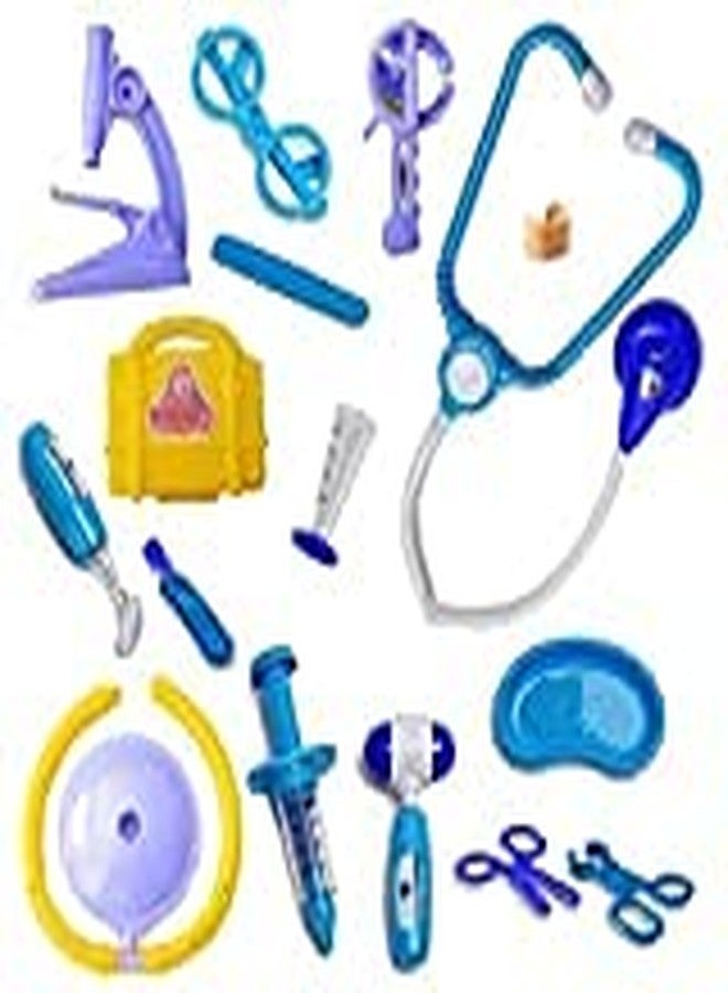 SEASPIRIT Plastic playset kit with fold able Suitcase, Compact Medical Accessories Toy Set Pretend Play Kids - Image 3